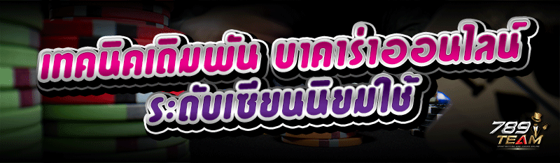 เทคนิคเดิมพัน บาคาร่าออนไลน์ ระดับเซียนนิยมใช้